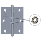 Dobradiça Para Porta Portão Madeira Aço Zincado Pino Bola | A